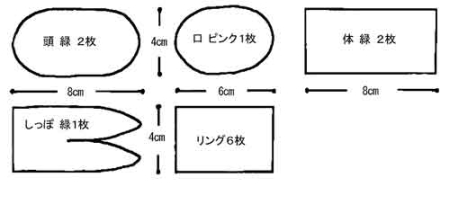 へびの型紙イメージ1