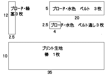 チューリップスの型紙イメージ2