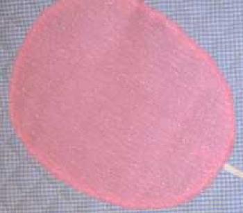 ざらざらのナイロンタオル