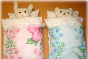 お人形を寝かせたところ