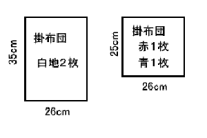 人形用お布団の作り方